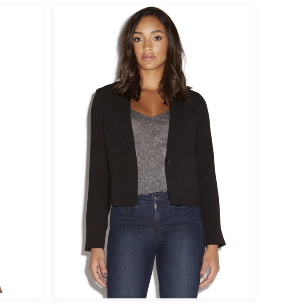JustFab Two Way Convertible zip Blazer